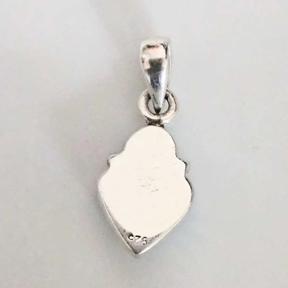 GOLDEN HILLS TURQUOISE HEART PENDANT 925 STERLING SILVER - Picture 4 of 5